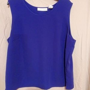 Draper's & Damon's purple tank top 100% Polyester
